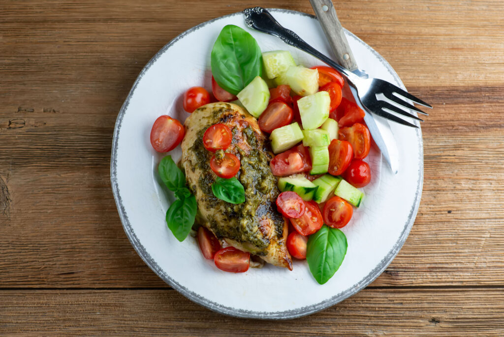 stuffed caprese chicken