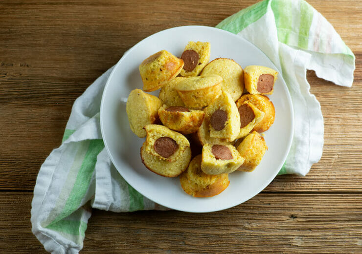 easy corn dog bites