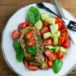 easy stuffed caprese chicken