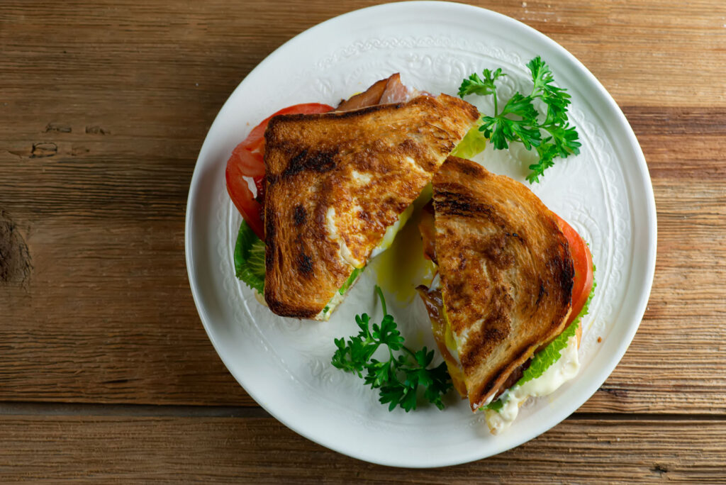 Egg In A Hole BLT Sandwiches