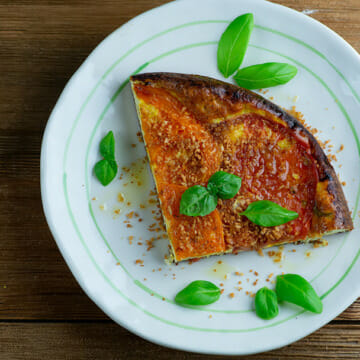 Easy Crustless Tomato and Ricotta Tart