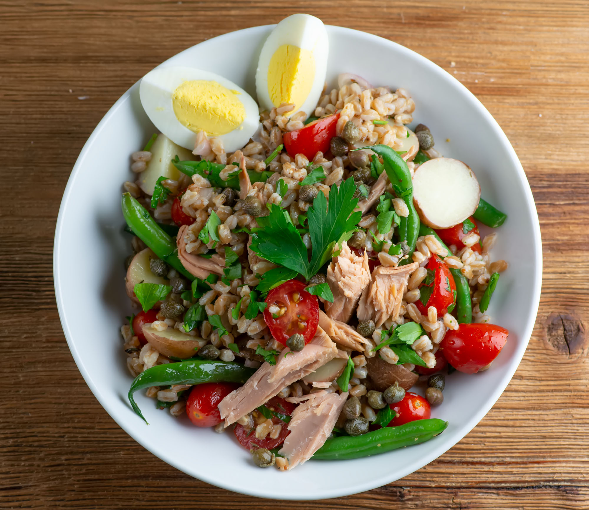 Tuna Nicoise Grain Bowl Framed Cooks