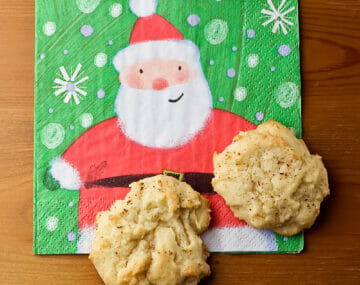 Eggnog cookies