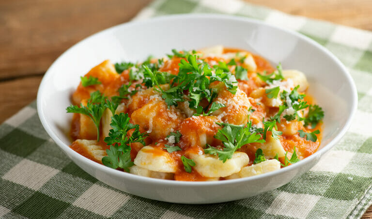 easy mashed potato Gnocchi