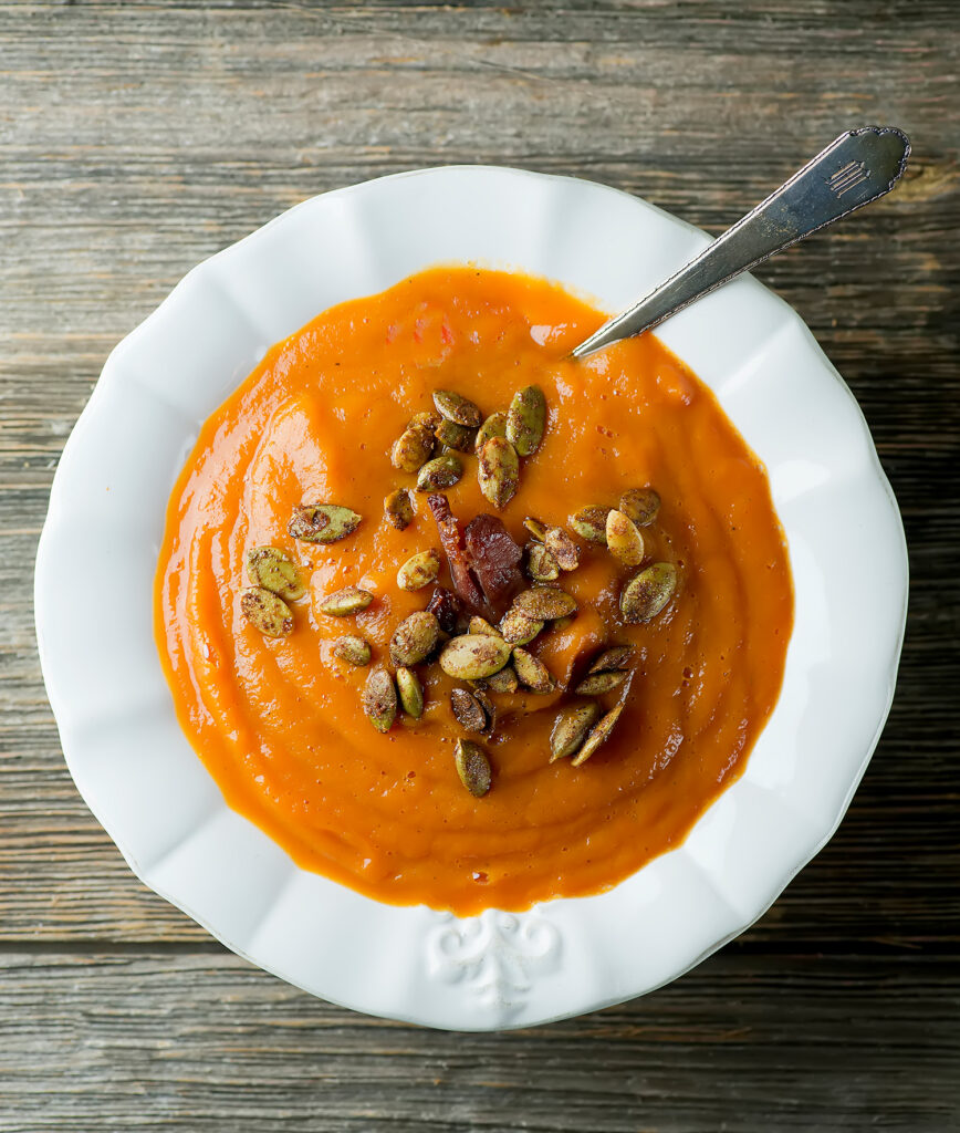 homemade carrot soup