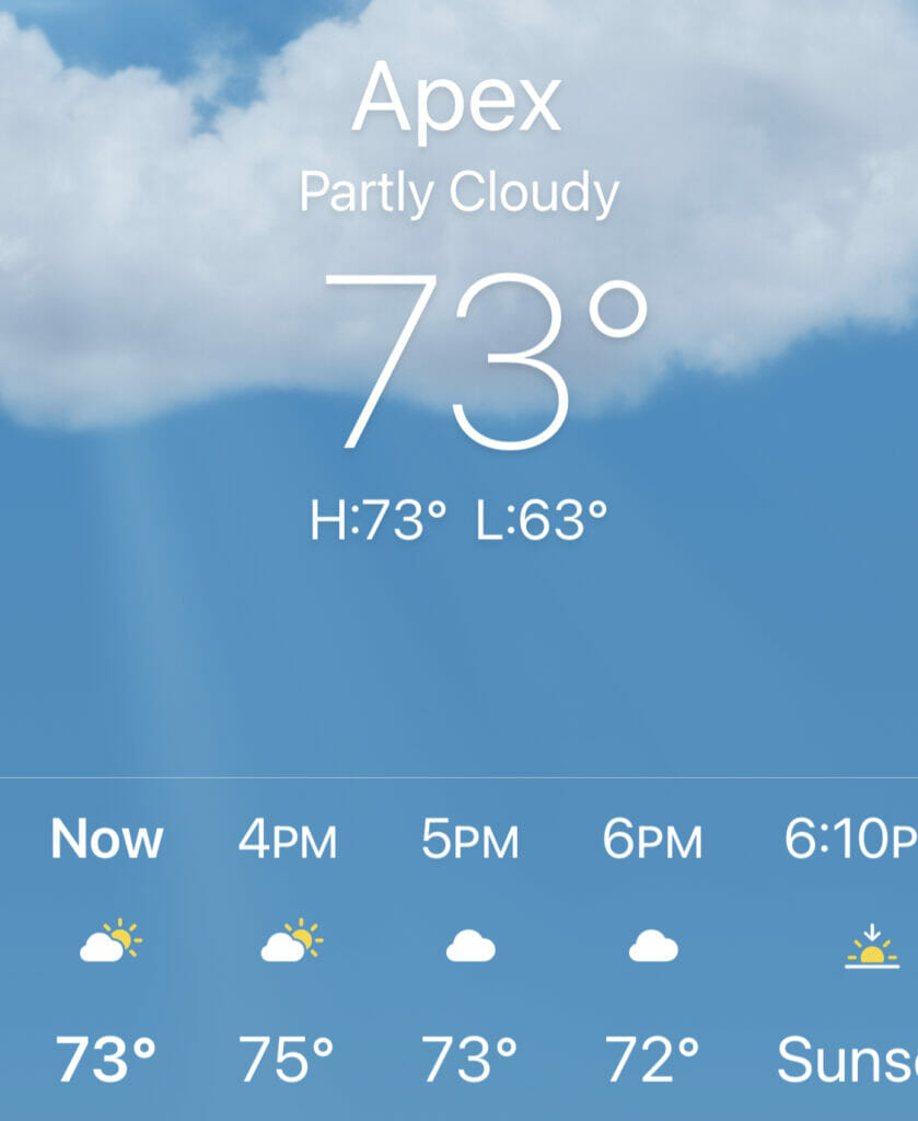 NC February weather