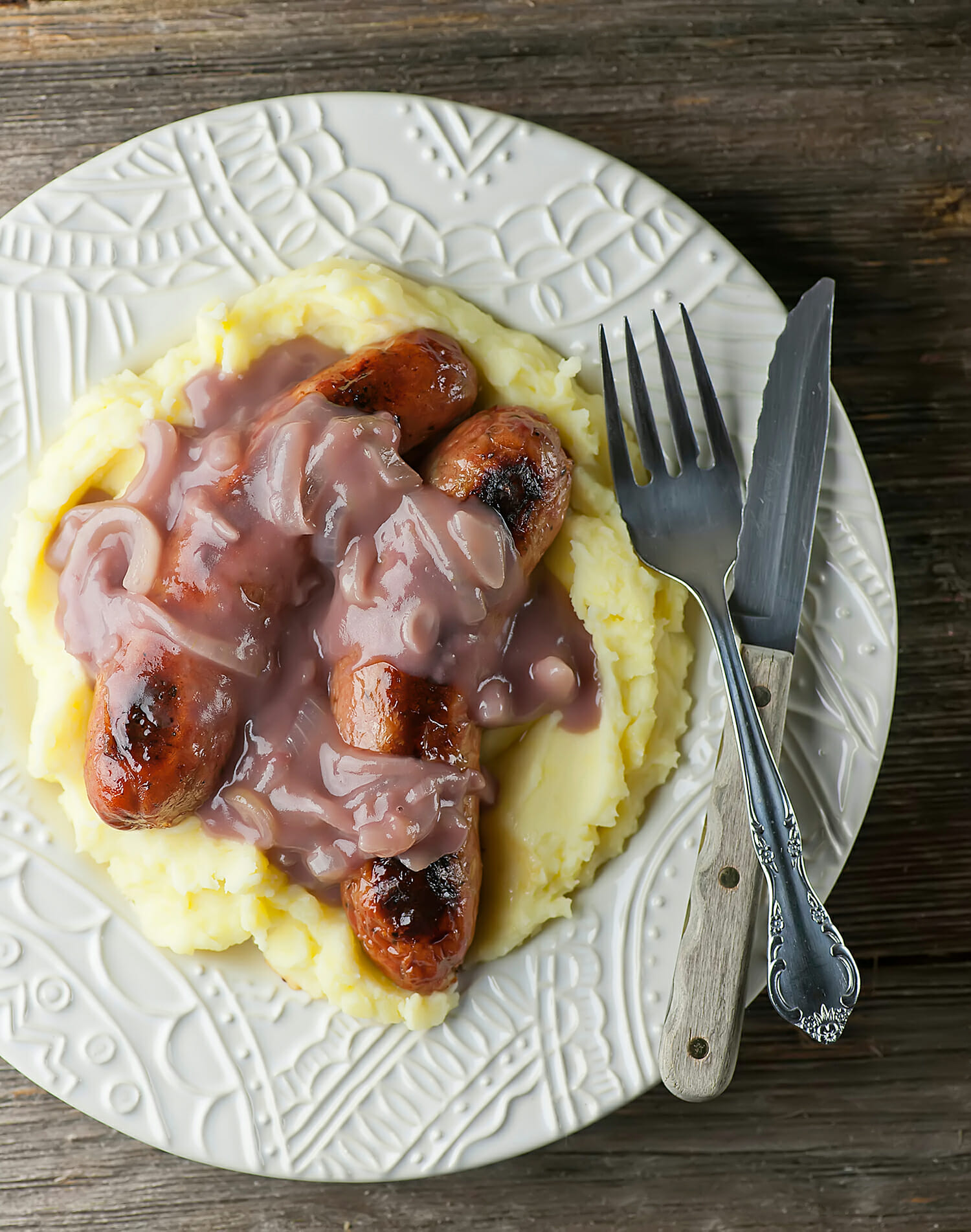Irish Bangers and Mash Framed Cooks