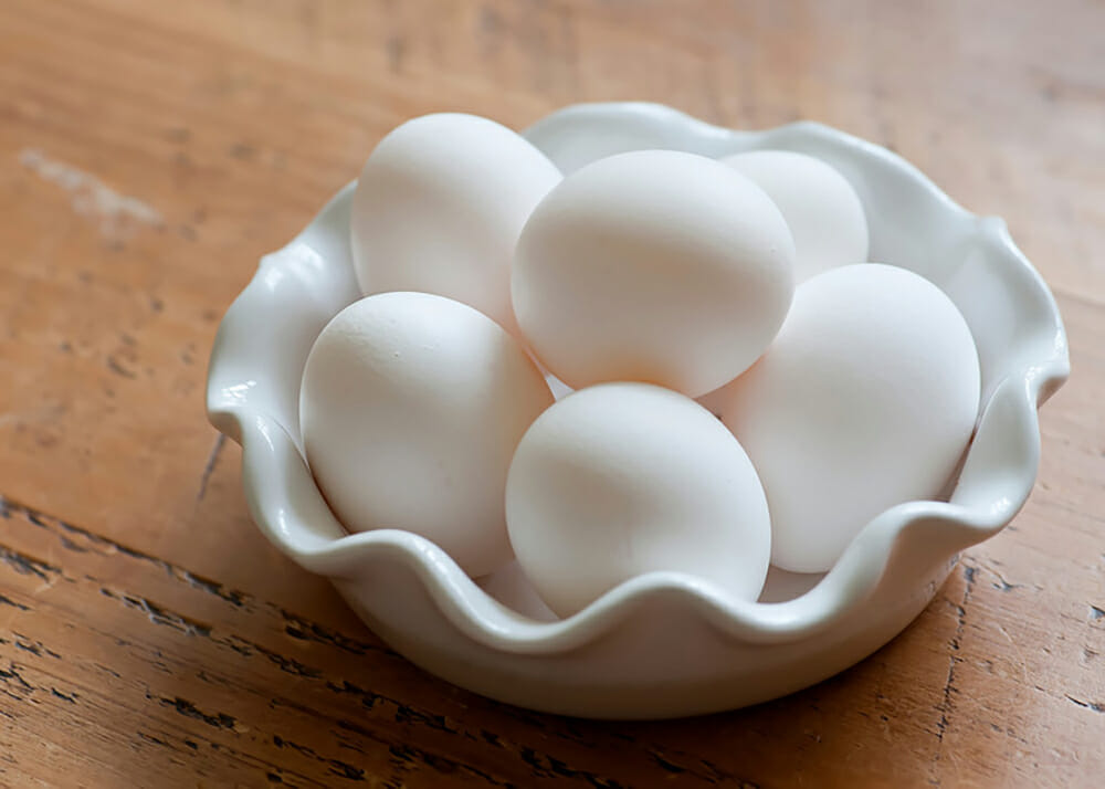 Bowl of eggs.