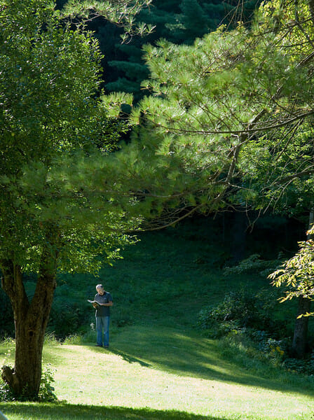 man reading