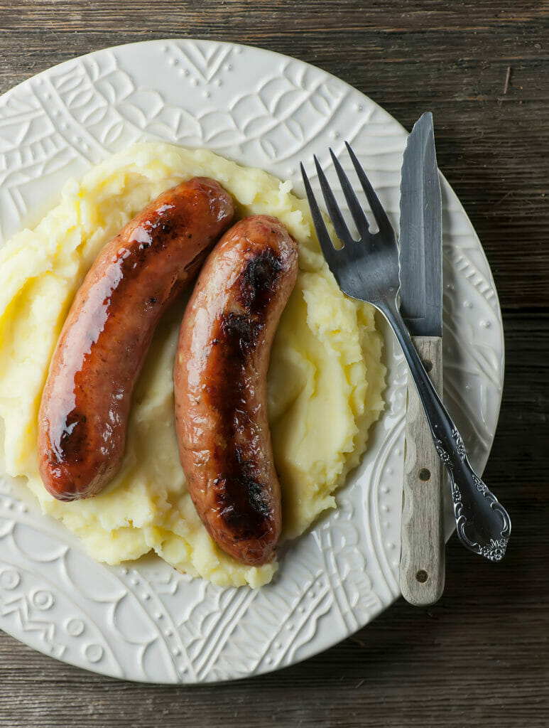 bangers and mash