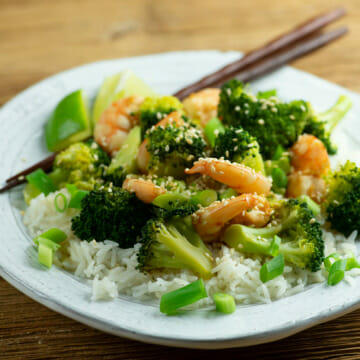 Honey Lime Shrimp and Broccoli