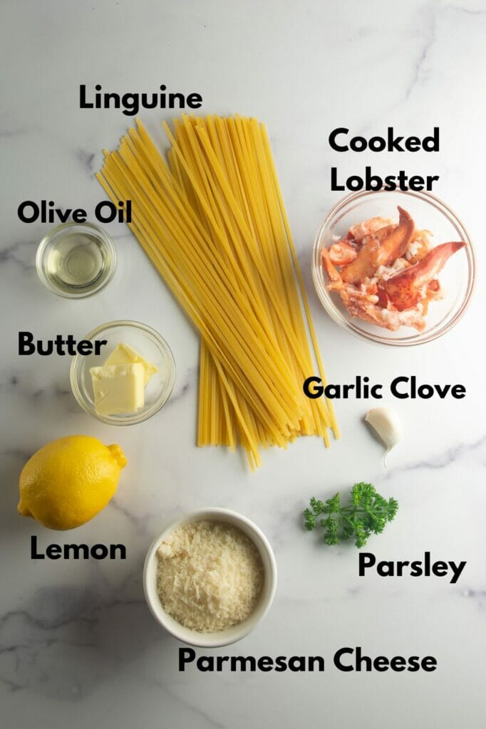 Garlic Lobster Pasta Ingredients