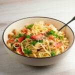 Lemon Garlic Lobster Pasta