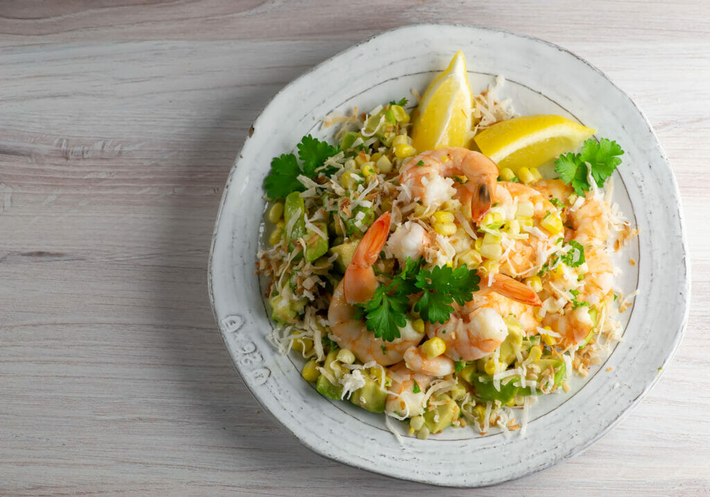 Coconut Shrimp Salad