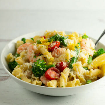 shrimp pasta primavera