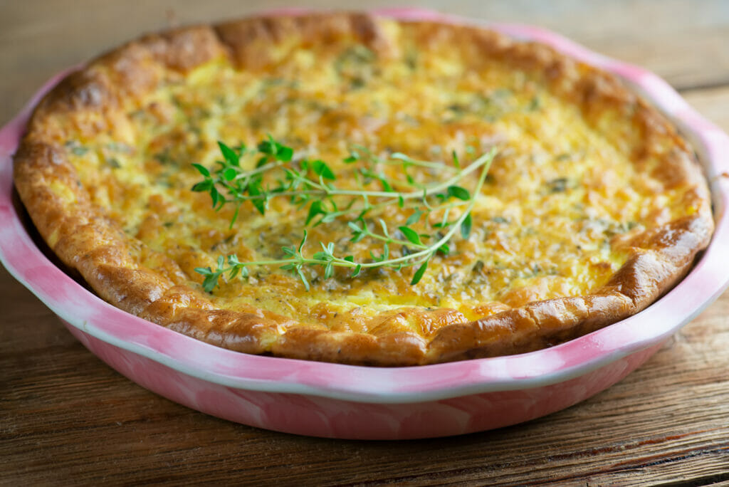 Crustless Corn Honey Quiche