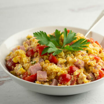 Southern Cornbread Ham Salad