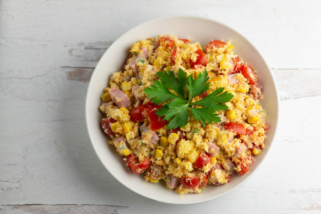 Southern Cornbread Ham Salad