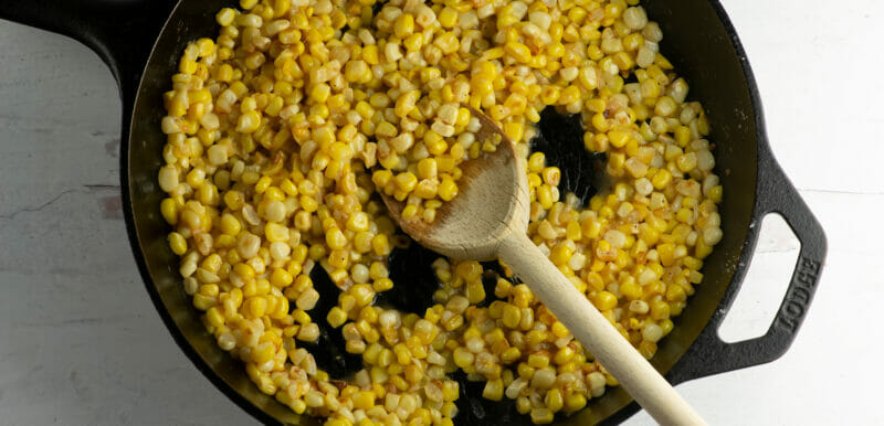 easy buttered skillet corn