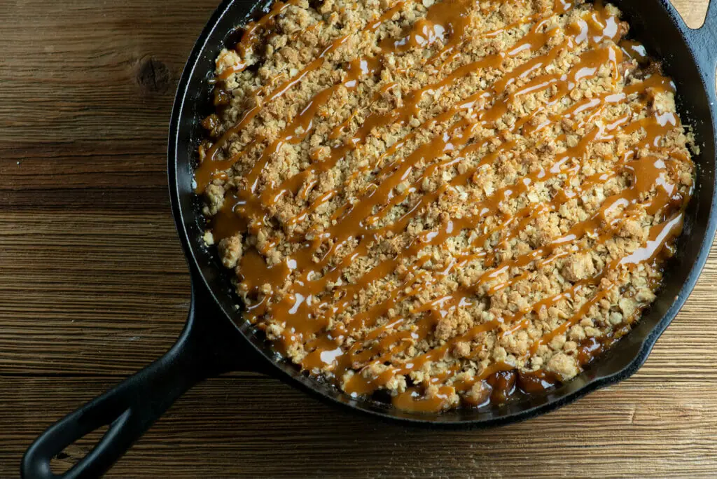 Skillet Caramel-Apple Crisp Recipe - NYT Cooking