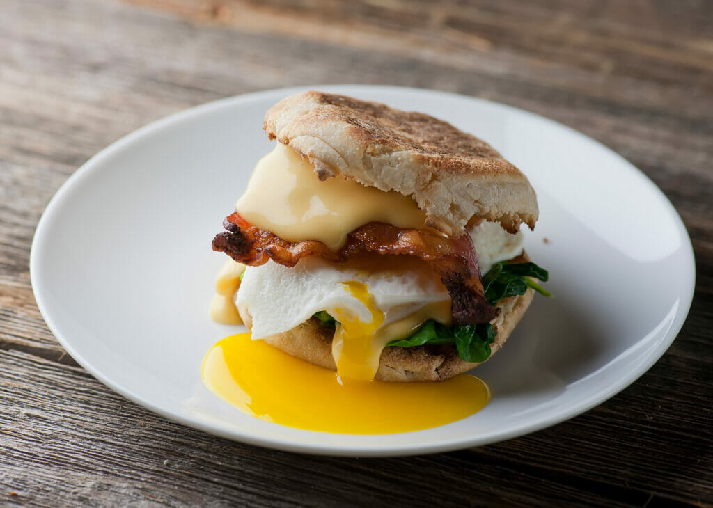 The best breakfast sandwich on a plate.