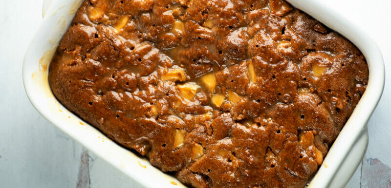 Sticky caramel apple cake