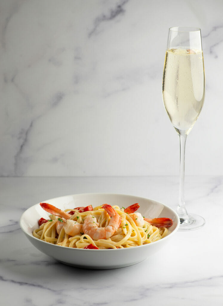 Champagne Shrimp Pasta recipe