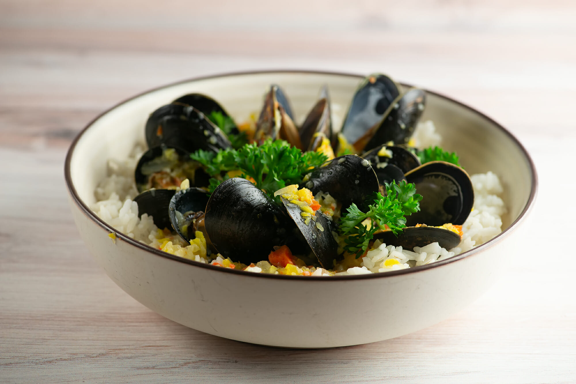 Mussels in Blue Cheese Sauce Framed Cooks