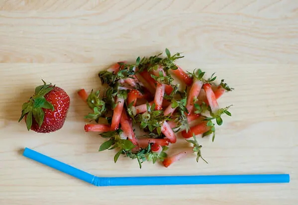 You Should Hull Your Strawberries With a Reusable Straw