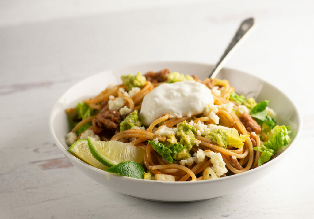 taco pasta bowl