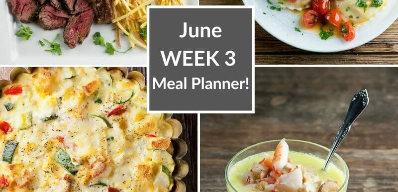 June Week 3 Meal Planner