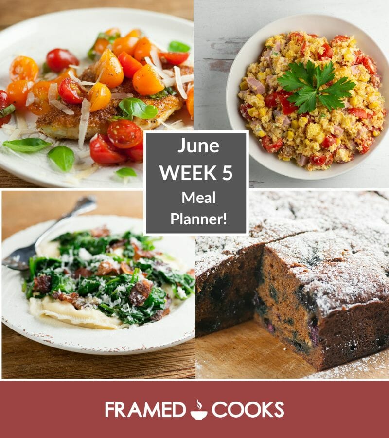 June Week 5 Meal Planner