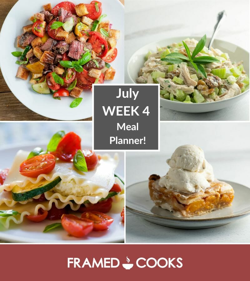 July Week 4 Meal Planner