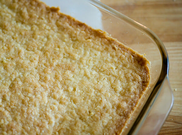 baked shortbread crust