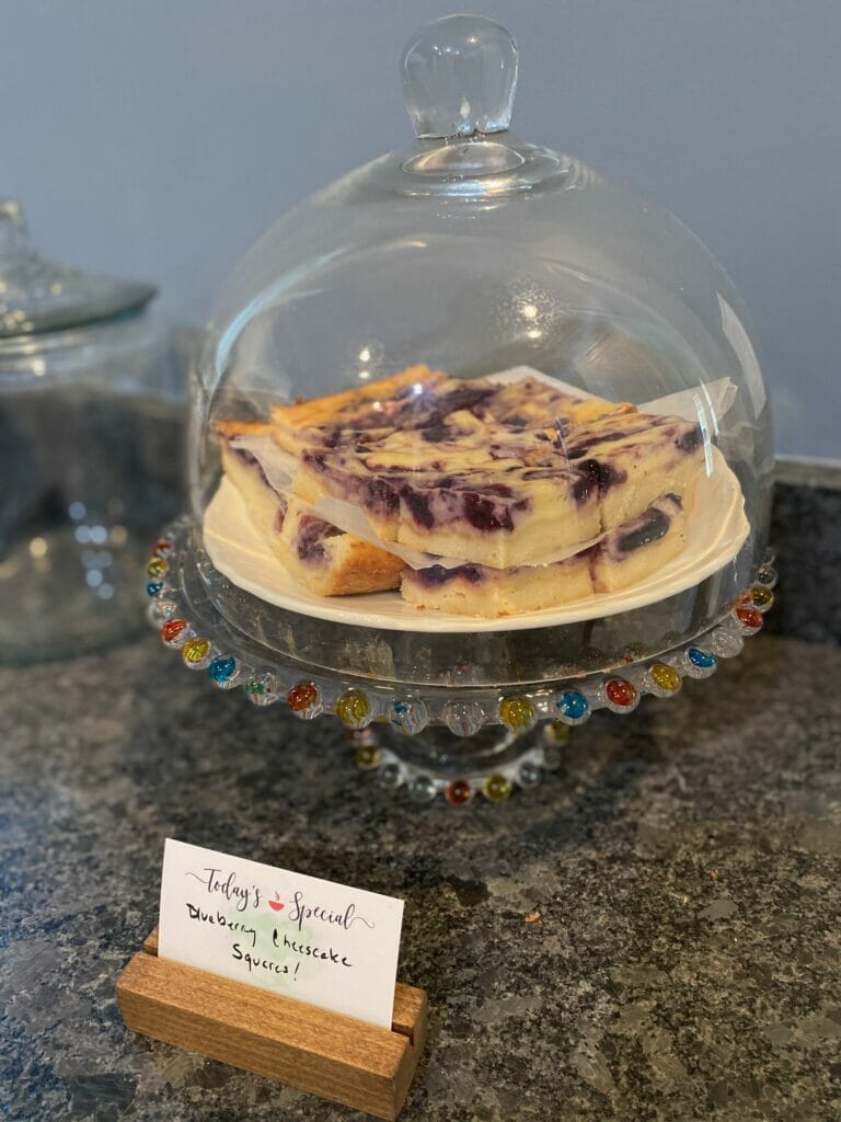 blueberry cheesecake squares