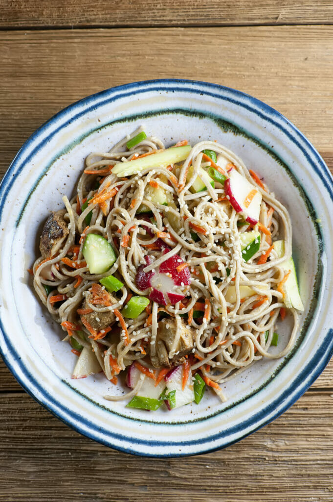 soba noodle chicken salad