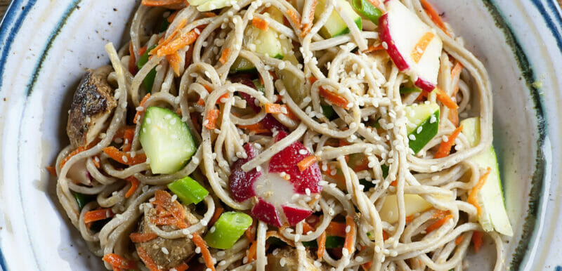 soba noodle chicken salad