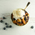 texas blueberry cobbler bowl