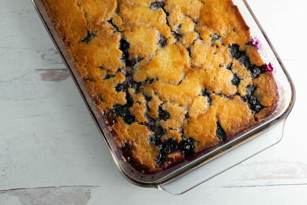 texas blueberry cobbler casserole