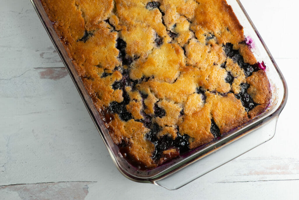 texas blueberry cobbler casserole