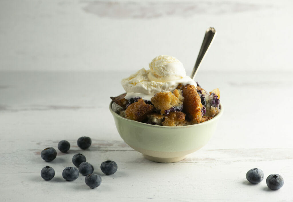 texas blueberry cobbler ice cream