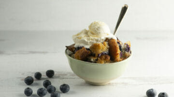 texas blueberry cobbler ice cream