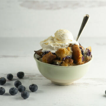 texas blueberry cobbler ice cream