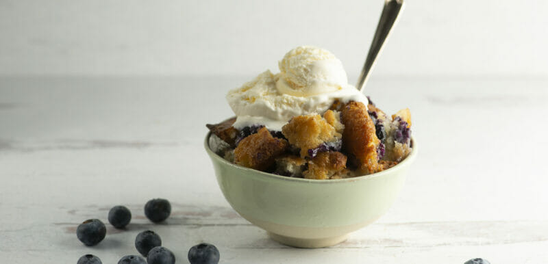 texas blueberry cobbler ice cream
