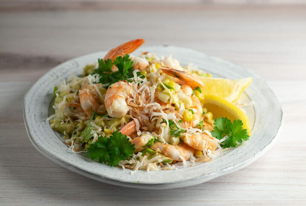 coconut shrimp salad