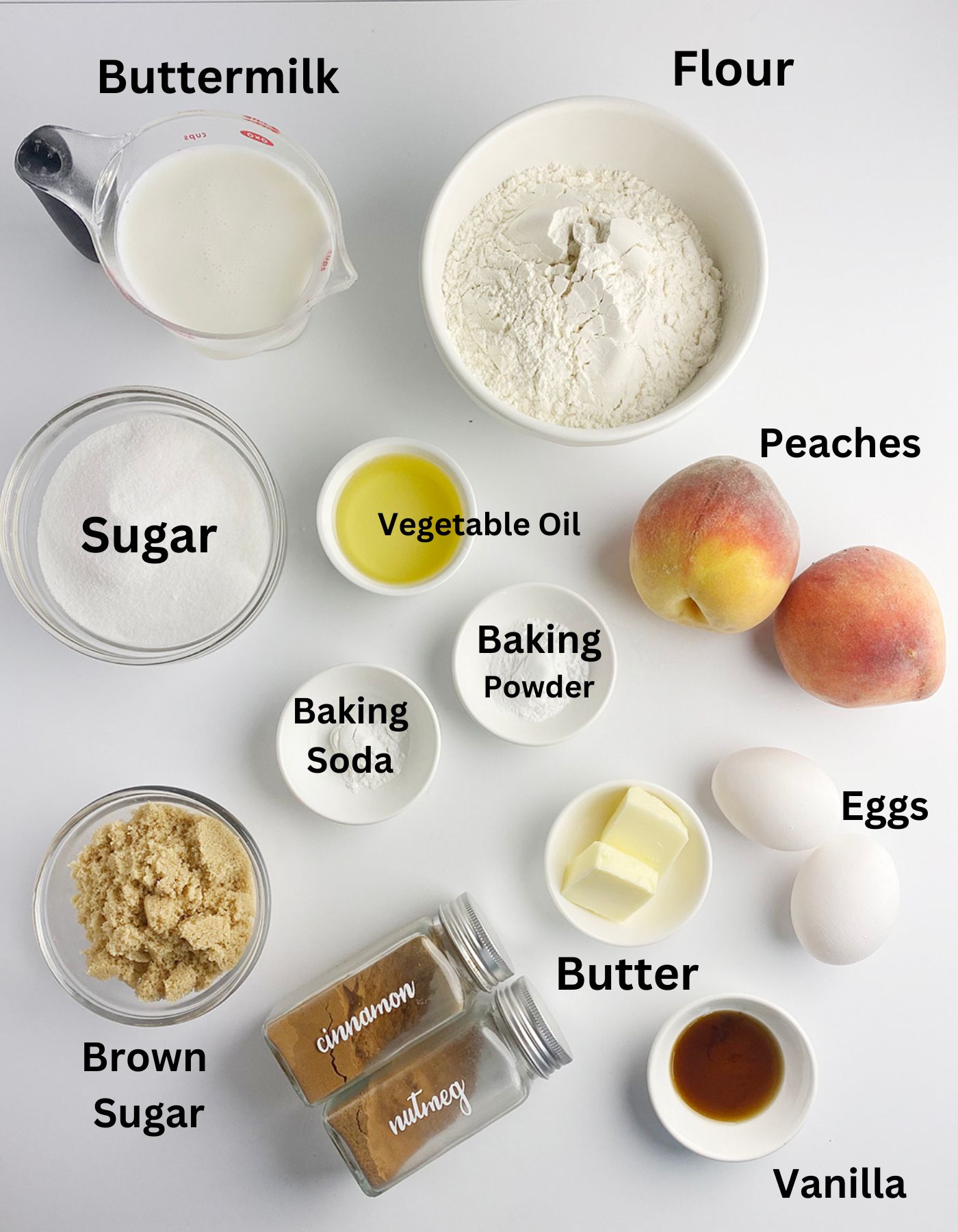 peach upside down cake ingredients