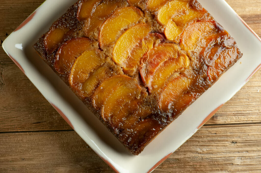 best peach upside down cake