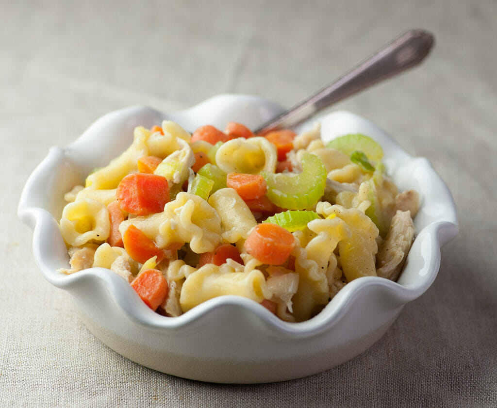 chicken pot pie pasta