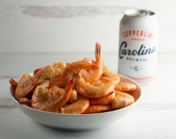easy shrimp cooked in beer