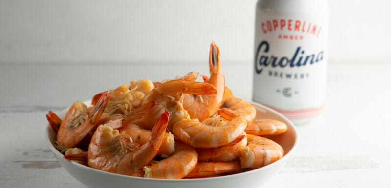 easy shrimp cooked in beer